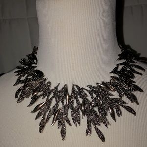 VINTAGE ARTICULATED TWIG STATEMENT NECKLACE CHOKER